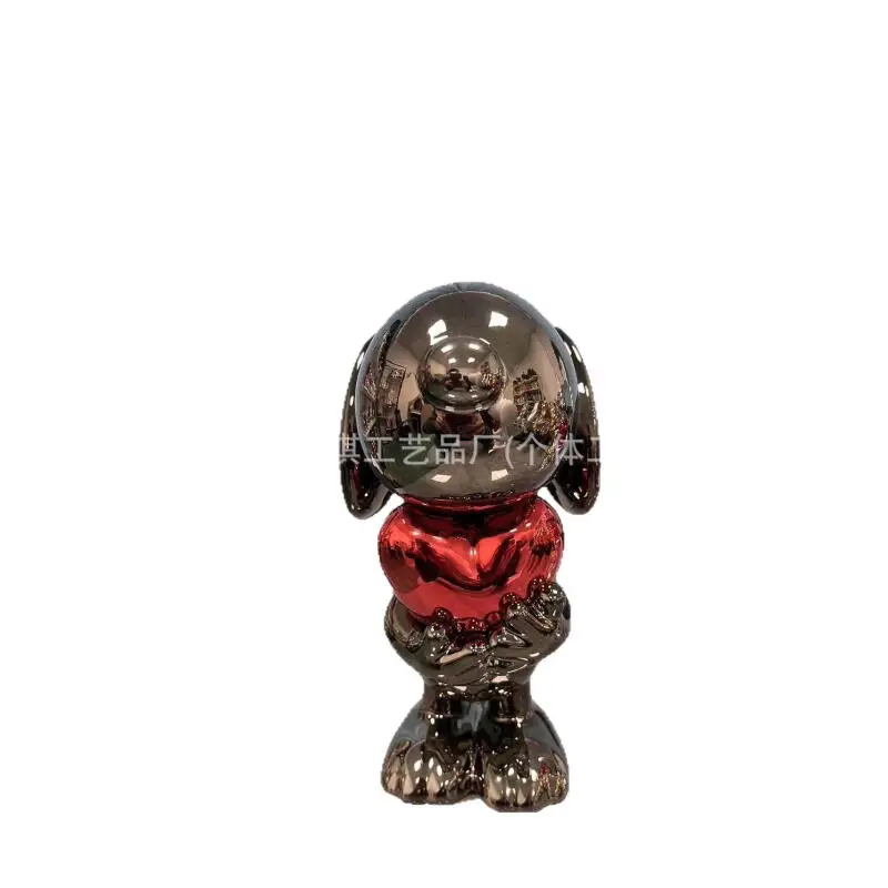 Snoopy Electroplated Trendy Ornament Nordic Desktop Tv Cabinet Decor Creative Home Decoration Gift Wholesale Bulk Supply
