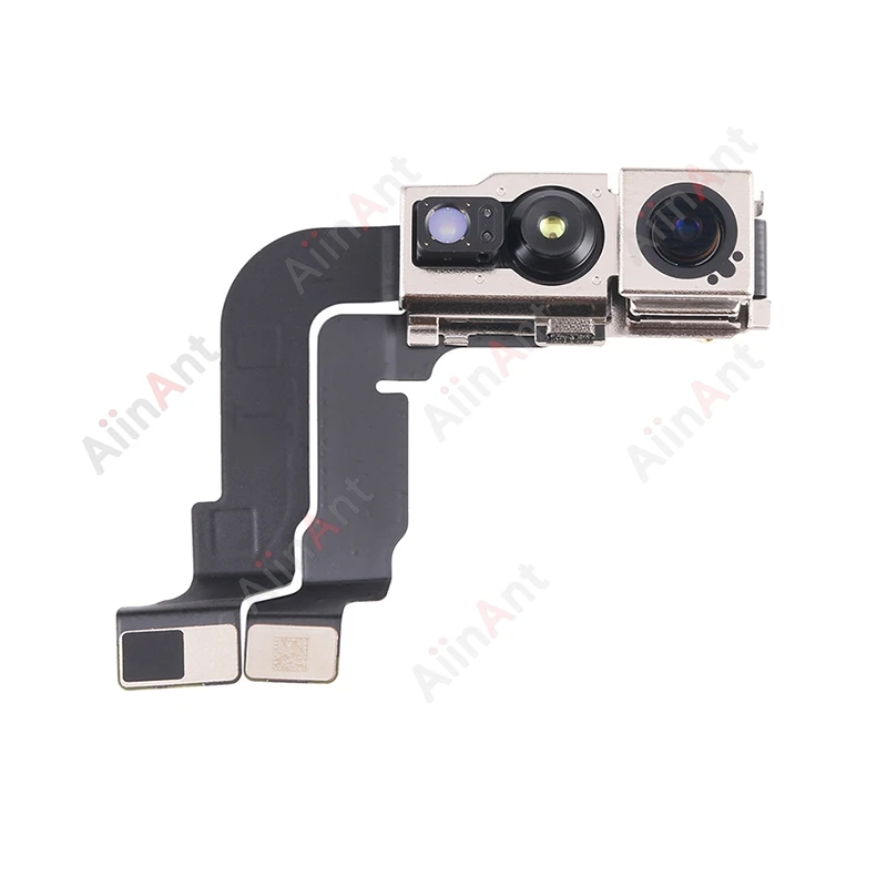 100% Top Small Proximity Light Sensor Front Camera Flex Cable For iPhone 12 13 14 15 Pro Max Plus mini with Sticker No Face ID