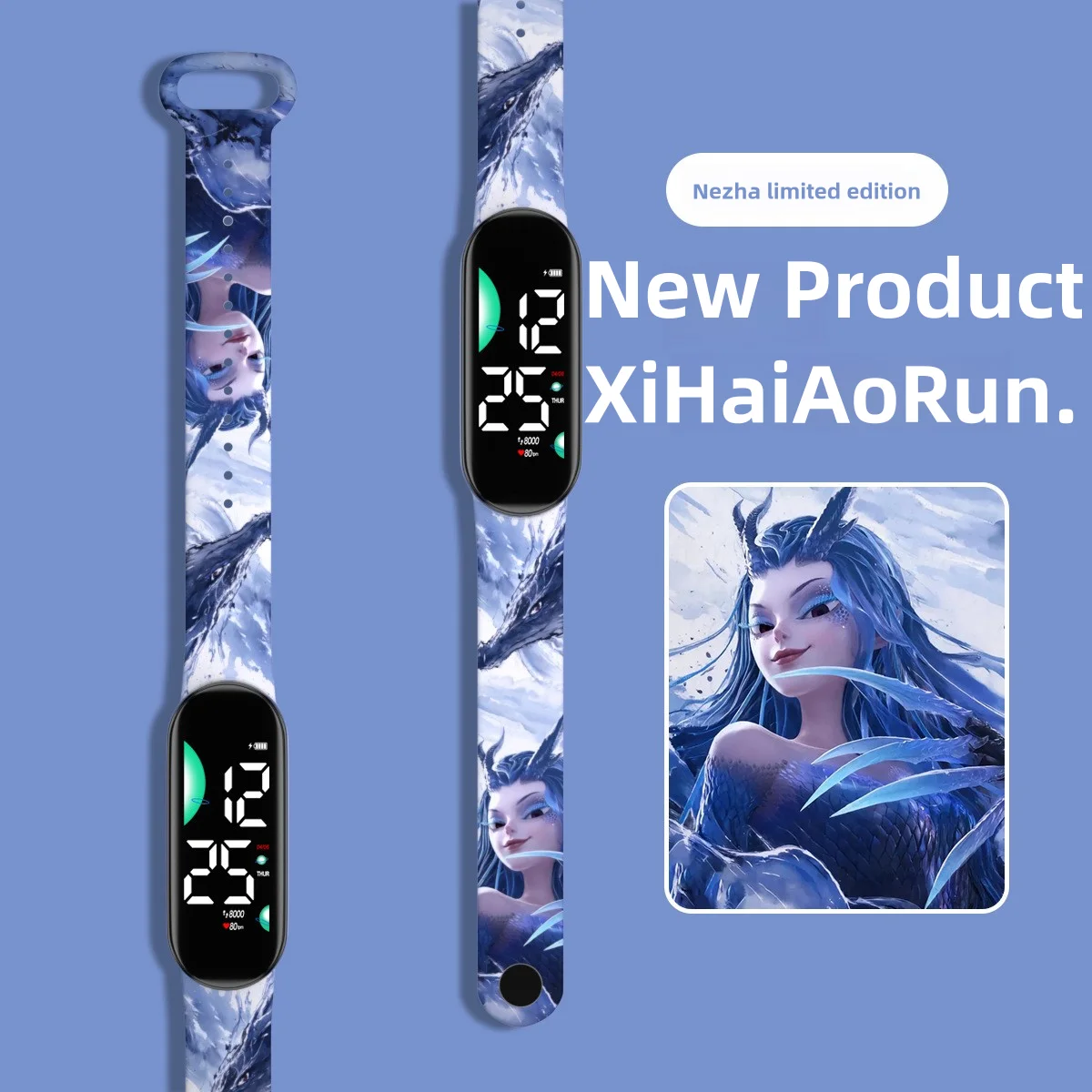 10Pcs/Lot Fashion Cartoon Children Watch Boys Girls Gifts Bracelet LED Women Watch Kids Electronic Digital Waterproof Clock