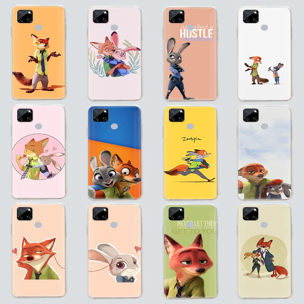 Transparent Case for Tecno Camon 15 16 17 17P 18 Premier 18I 18P 18T 19 POP 4 Pova 3 AIR 5P 5 LTE Pro Soft Cover Zootopia