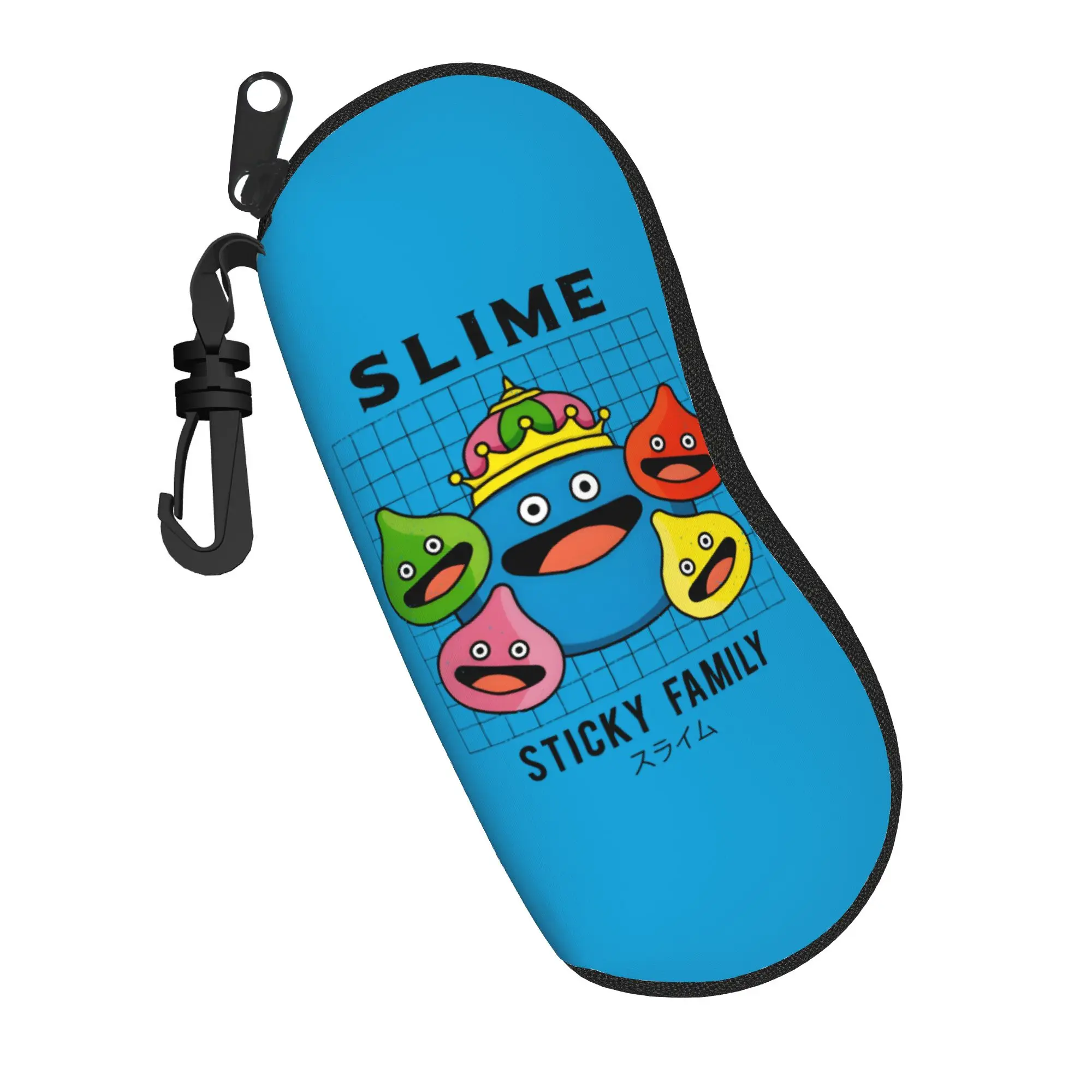 Dragon Quest slime Glasses Case Men Women Portable Zipper  Glasses Protector Ins Glasses Box