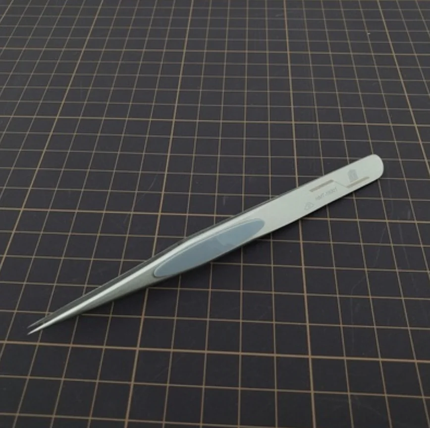 Non Slip Stainless Steel Angled Straight Tweezers Plastic Military Model Kit  Art Doll Handicraft Building Making Tool