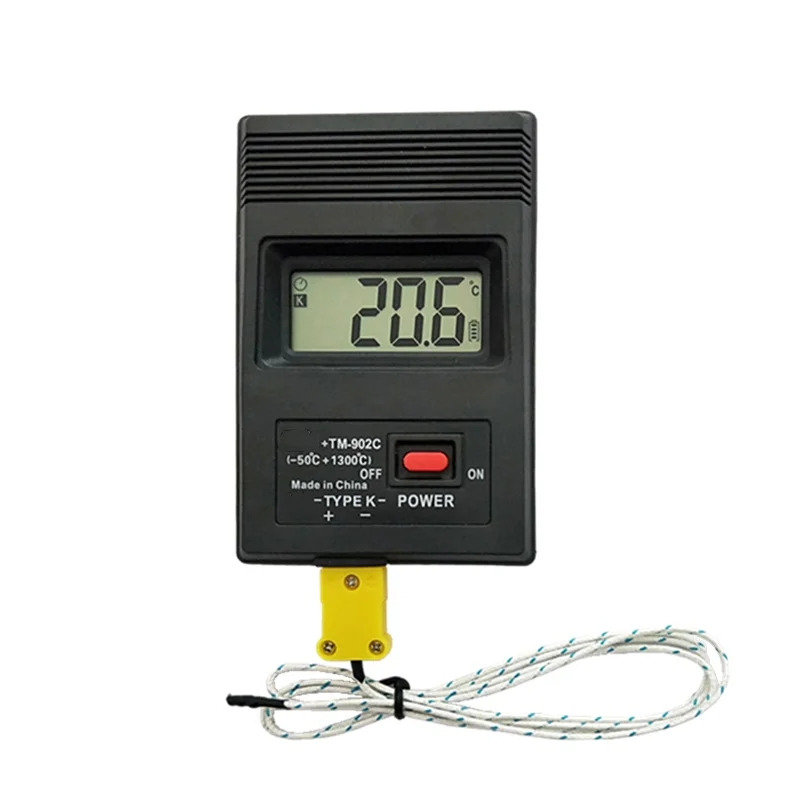 TM902C Portable Digital Thermometer High Temperature -50-1300℃ K-Type Meter Display ABS Material ODM Customization Supported