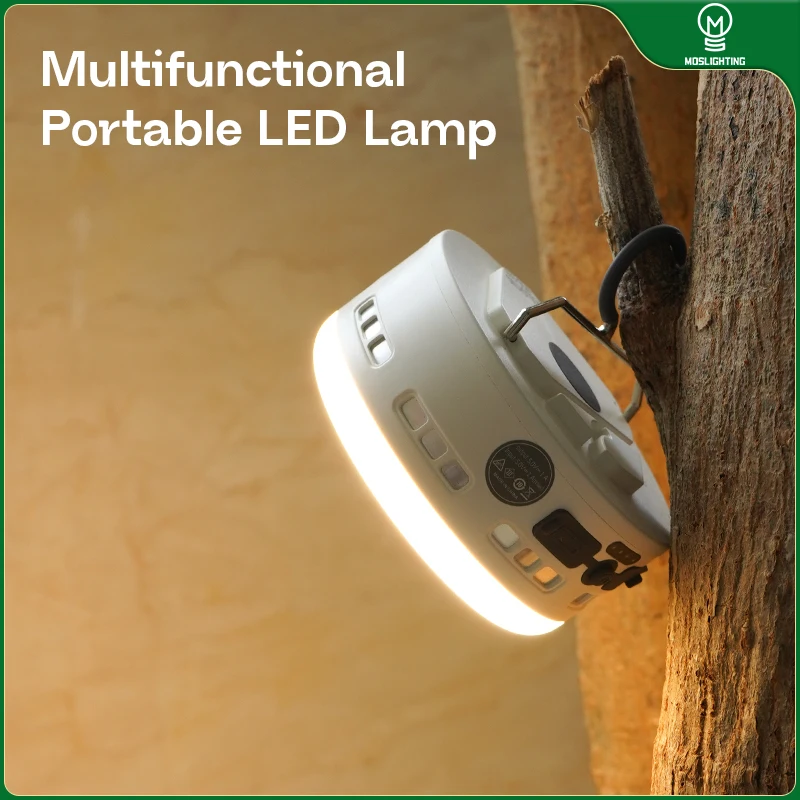 

MOSLIGHTING уличный фонарь для кемпинга 36 Вт, перезаряжаемый фонарик для кемпинга с магнитным светильником, портативное аварийное освещение