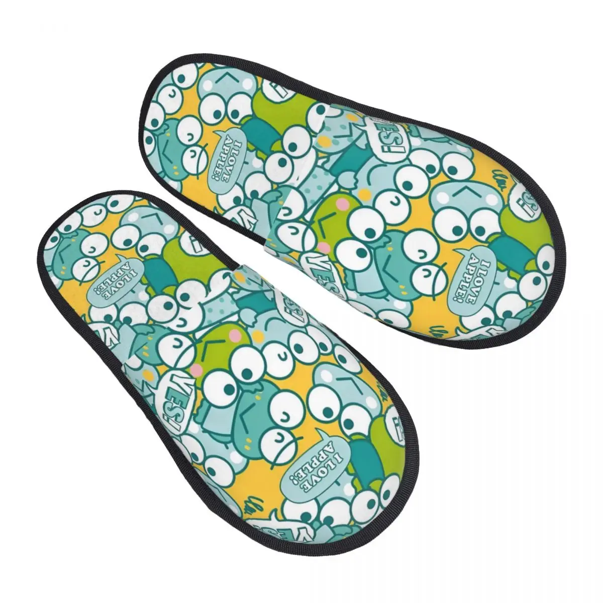 

Изготовленные на заказ гостевые тапочки KeroKeroppi для спальни, женские милые домашние тапочки с лягушкой