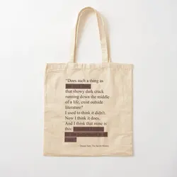 The Secret History Donna Tartt Quote Cot  Canvas Bag Shoulder Bag Foldable Women Fashion Grocery Reusable Shopper Fabric