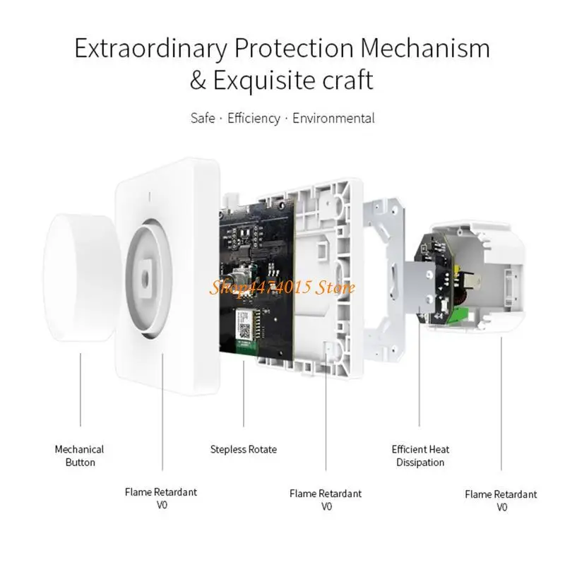 K1AA Дистанционное управление регулятором яркости легкая установка домашняя ротационная диммера
