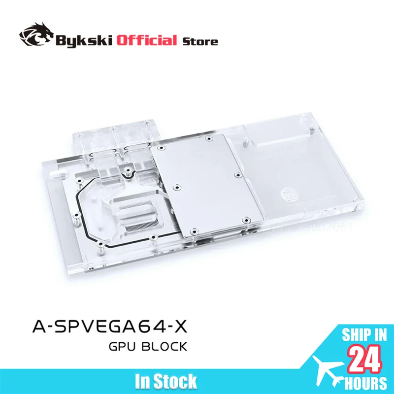 

Bykski Water Block for Sapphire Nitro+ Radeon RX Vega 64 8GB HBM2 (11275-03-40G) Full Cover GPU Copper Radiator A-SPVEGA64-X
