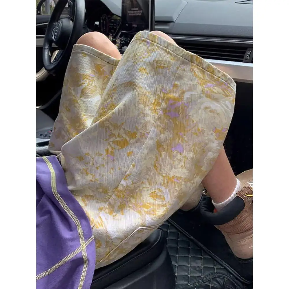 

Новые летние мужские спортивные брюки американского стиля: тонкие, свободные, больших размеров, повседневные, длиной до колена