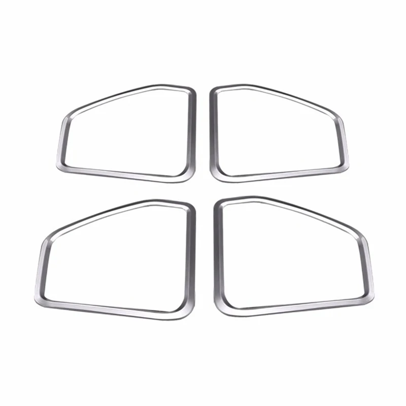 

For Porsche Macan 2015-2021 Silver ABS Door Speaker Horn Ring Frame Cover Trim Replacement Parts Accessories