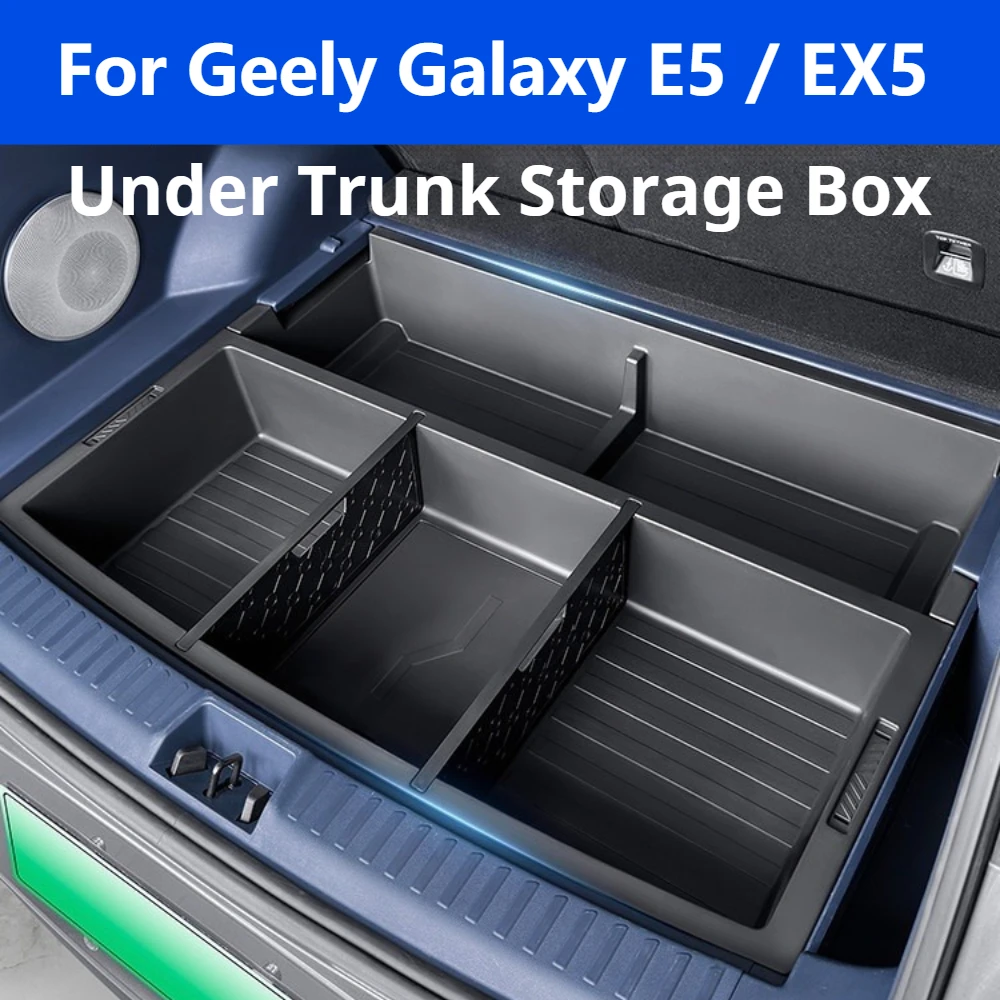 For Geely Galaxy E5 / EX5 Upper Trunk Divided Storage Box Organizer Modified Interior Car Accessories