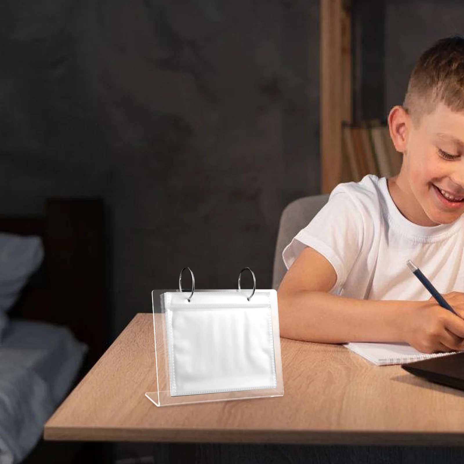 Photo Storage Book Stand Frame Picture Aldult Acrylic Table Landscape Holder Small Travel Framed