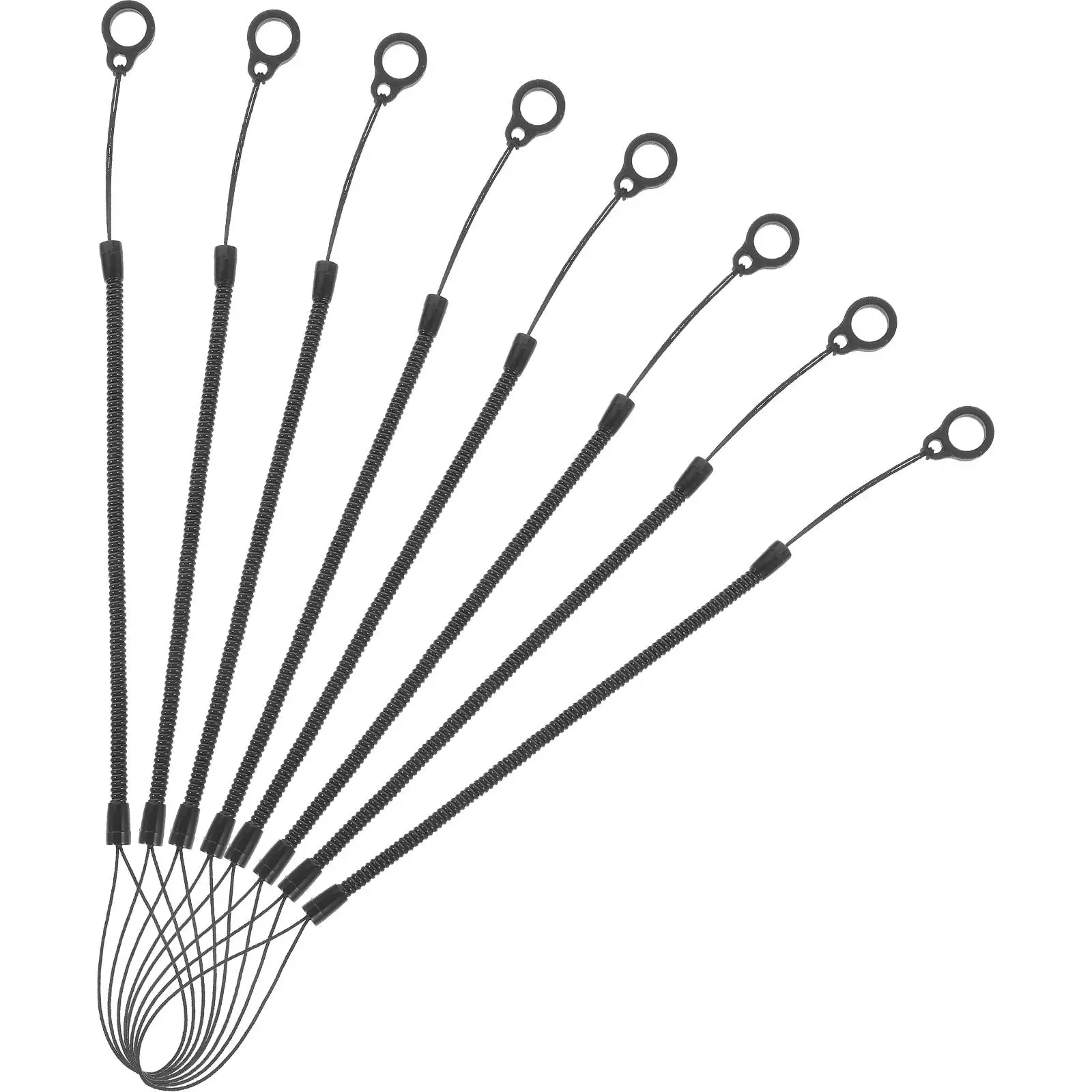 8pcs Stylus Anti Lost Rope For Stylus Pen Rope Retractable Spring Wristband Strap Desk ganizer Pen Lanyard Accessories