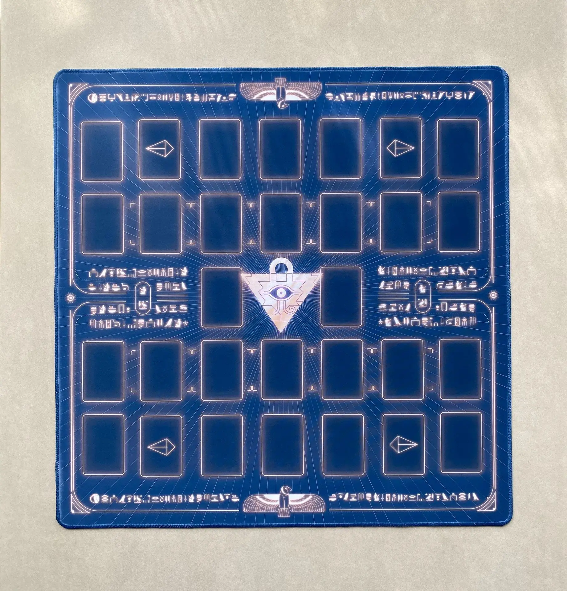 Yugioh UltimaGear‌ Millennium Puzzle‌ Play Mat Yu-Gi-Oh! TCG OCG Trading Card Games Mat Duel Plate Rubber Card Mat Mouse Pad