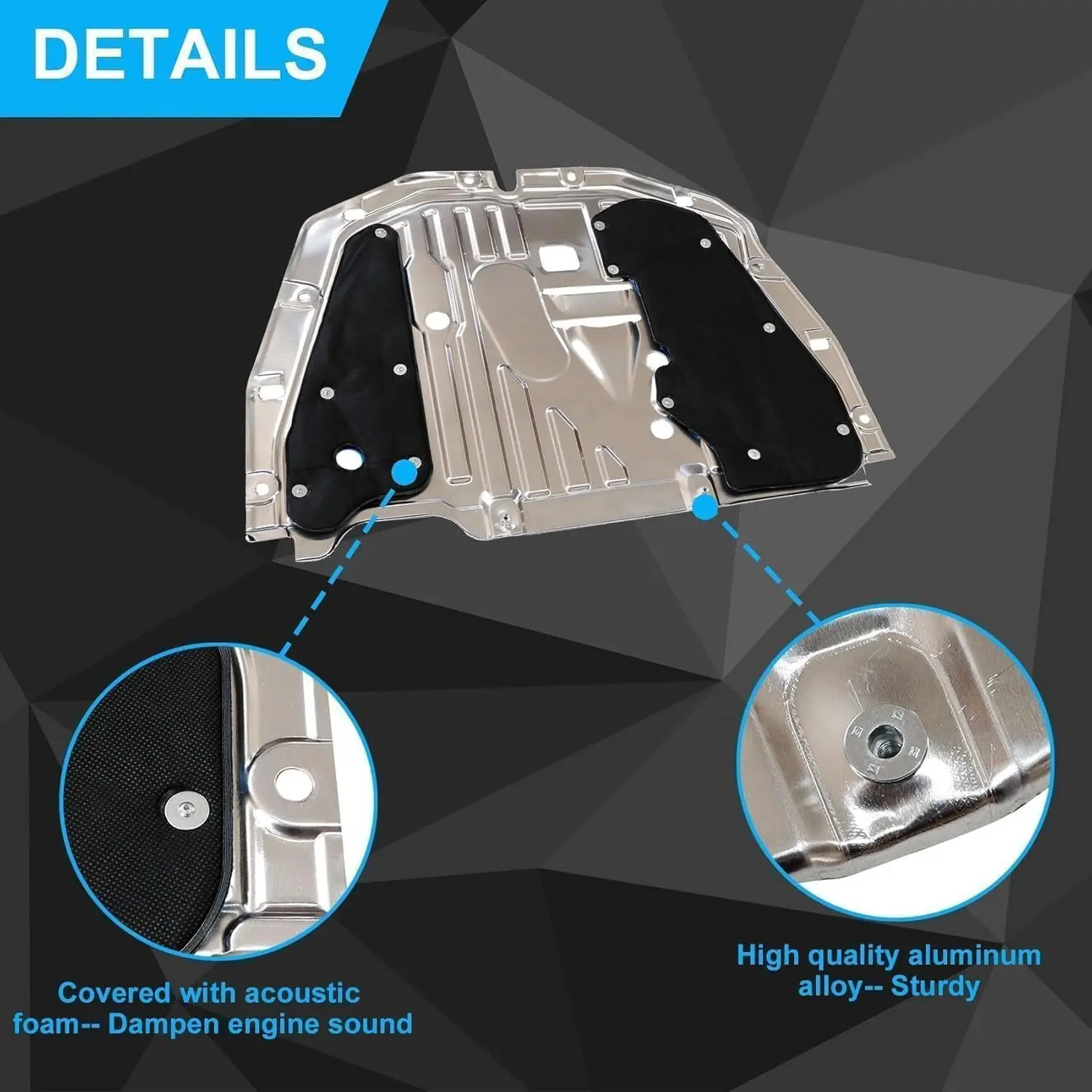 74110-TBA-A00 エンジン スプラッシュガード アンダーカーシールド カバーボード 2016-2018年式 ホンダ シビック 2ドア LX 6MT CVT 4ドア EX シルバー用