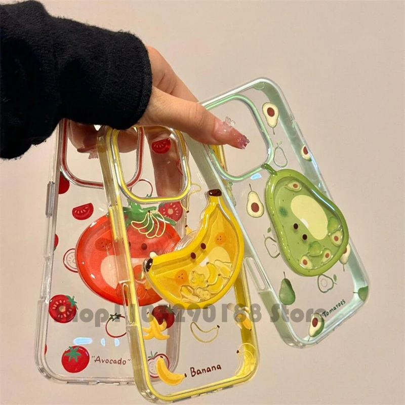 

Корейский милый мультяшный кронштейн для встряхивания фруктов, ручка для телефона Tok Griptok, держатель для телефона, кольцо для iPhone, подставка для телефона, держатель, подарок для девочки