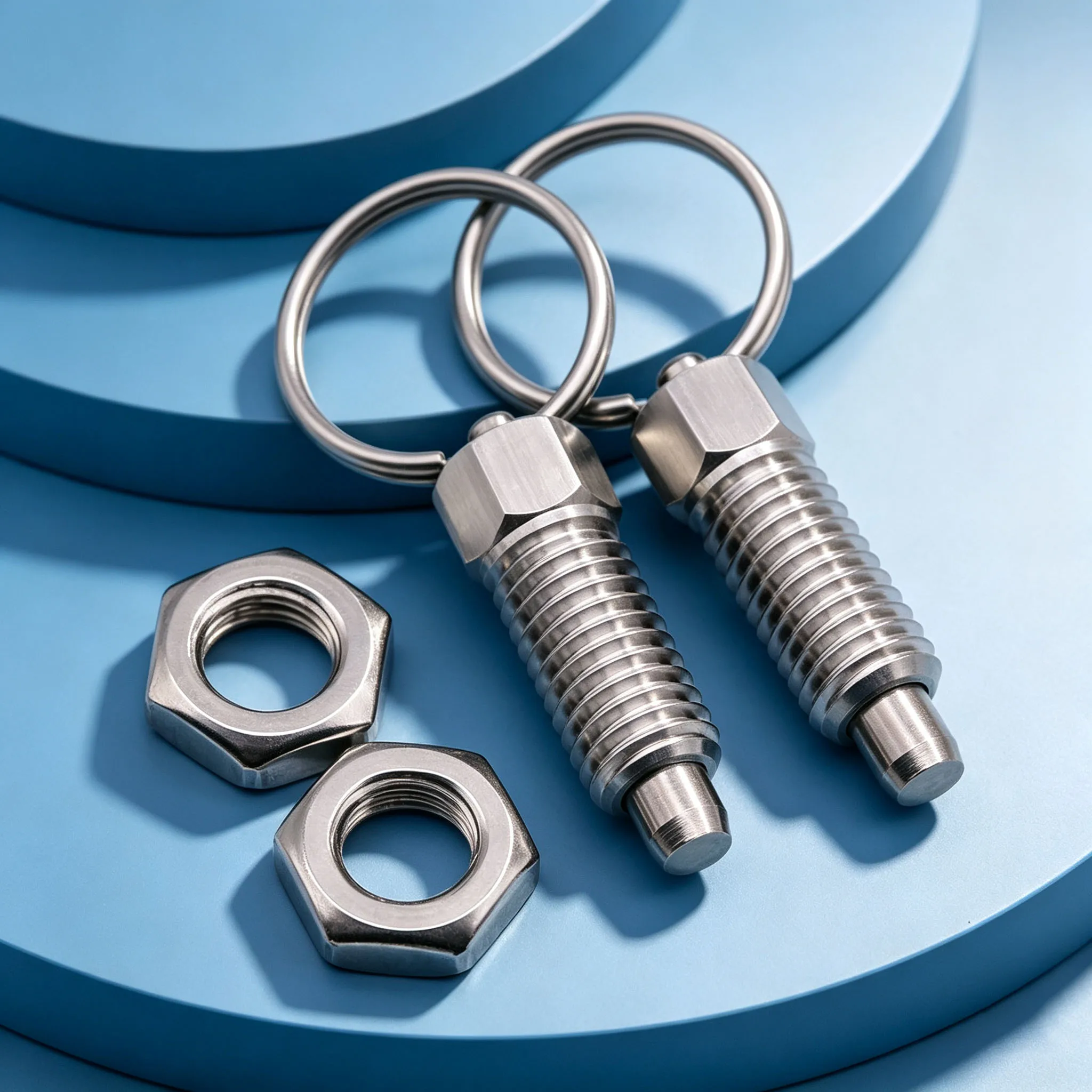 M6 M8 M10 M12 M16 Pull Ring Indexing Pin Split Spring Locating Pin Grip Positioning Lock Screw Machinery Fastener