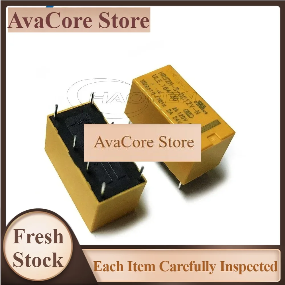 AvaCore20PCS Relay HRS2H-S-DC3V 5V 9V 12V 24V-N 8 Pins 2 Groups Conversion HRS2H