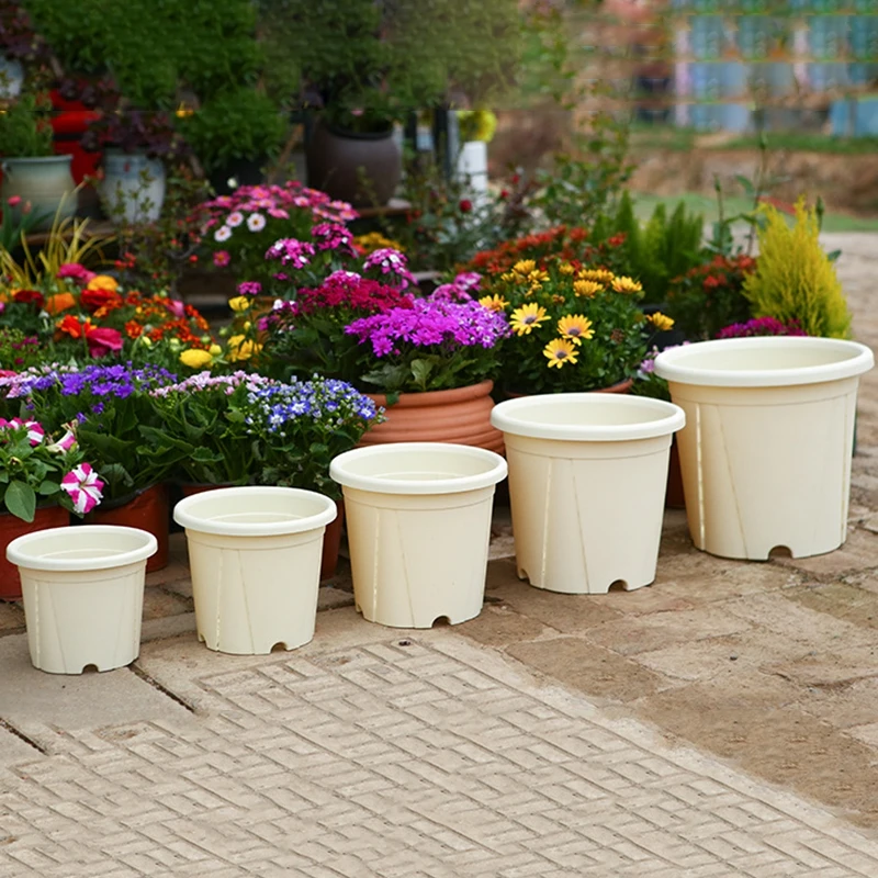 البلاستيك النباتات الخضراء اناء للزهور سميكة الراتنج جالون وعاء شرفة زراعة اناء للزهور التحكم في الجذر مزارعي الشتلات تنفس