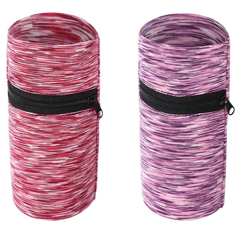 محفظة معصم صغيرة للجنسين مع سحاب للياقة البدنية ورياضات الجري وصالة الألعاب الرياضية وركوب الدراجات - حزام محفظة آمن للعملات المعدنية