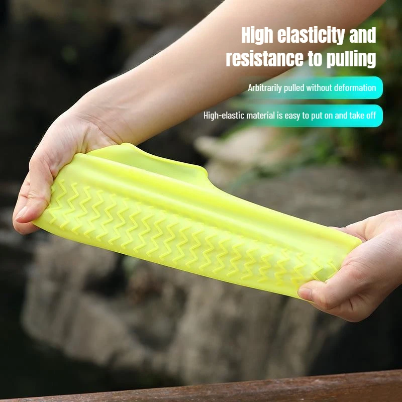 أغطية أحذية مقاومة للماء أغطية المطر أحذية حماية لأحذية المطر المنزلية في الهواء الطلق سميكة مقاومة للاهتراء ومضادة للانزلاق والغبار