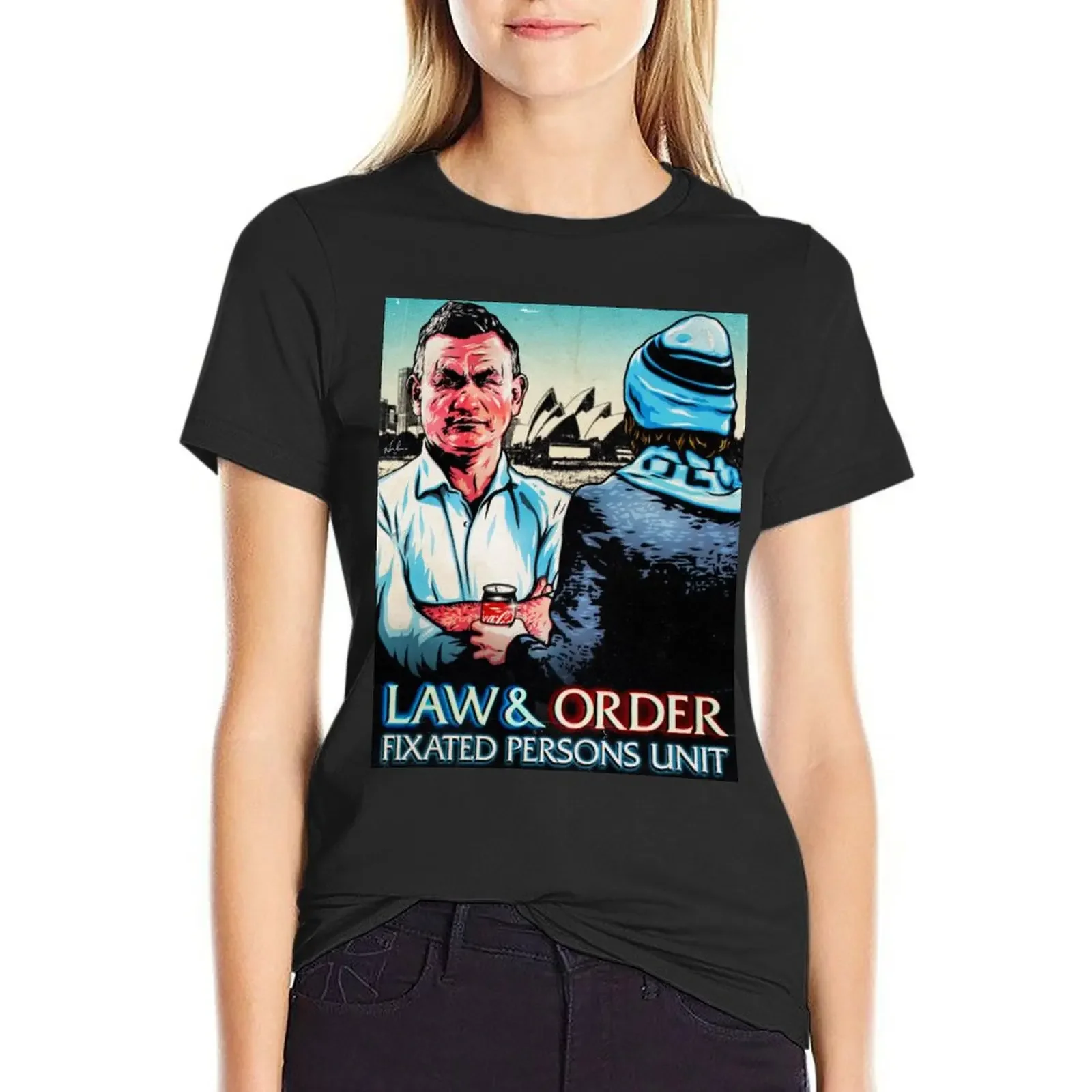 

LIMITED RUN: Law & Order: Fixated Persons Unit — A Rational Fear — Comedy Podcast — Nordacious Design T-Shirt