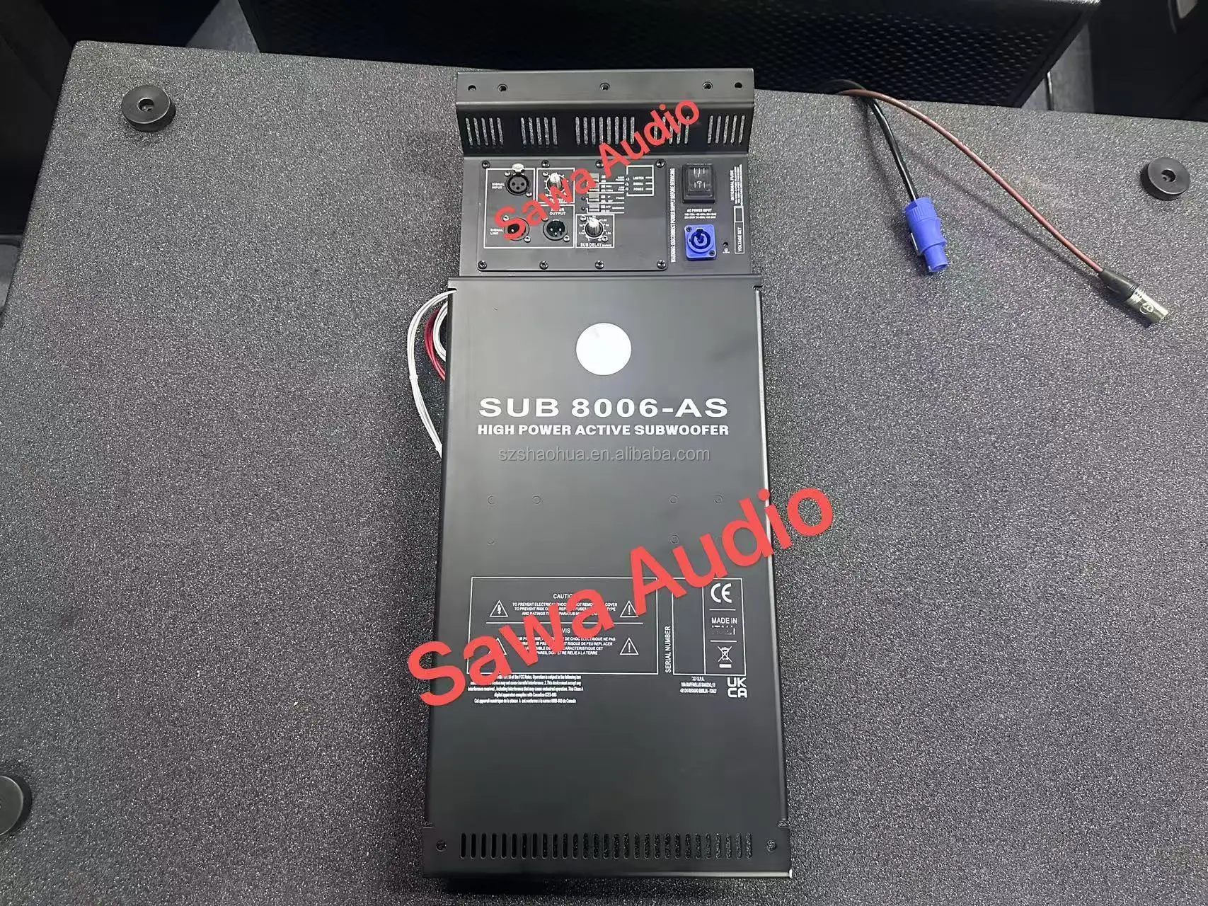 Sub 8006-AS subwoofer ativo duplo 18 Polegada subwoofer rcf alto-falante baixo para subwoofers movidos a palco da igreja