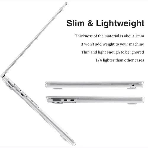 Imagen 2 del producto Para MacBook Pro 14 M5 Chip 2025 2024-2021 M4 M3 M2 M1 Pro Max Chip, fundas duras con cubierta de teclado, protector de pantalla