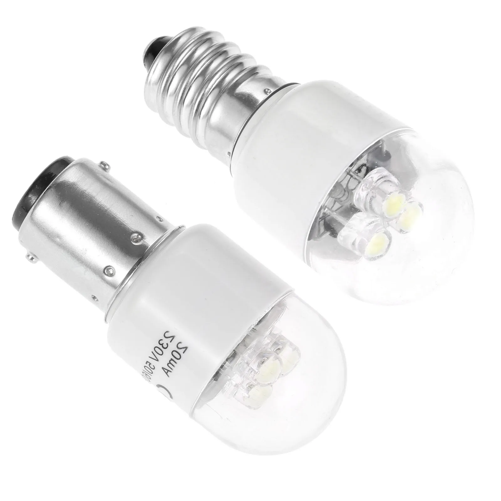 1PCS BA15D E14 Casa Macchina da cucire per uso domestico Lampadine a LED per Singer Juki Pfaff Janome Brother AC 190-250V 0.5W 47-63Hz