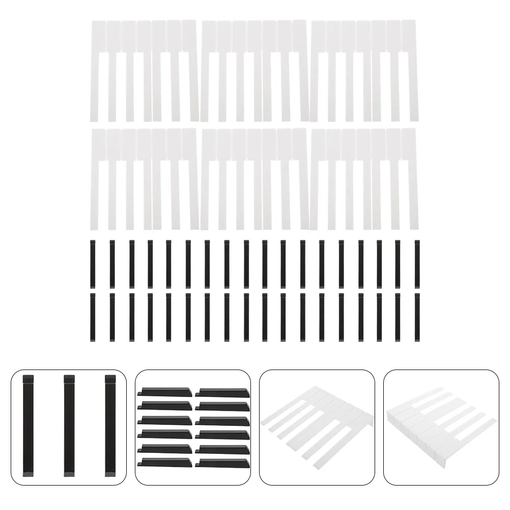 

88 Pcs Piano Keys Replacement Parts Repairing Gadgets Accessories Major Matte Kit Keytops Tools Plastic Durable Maintenance