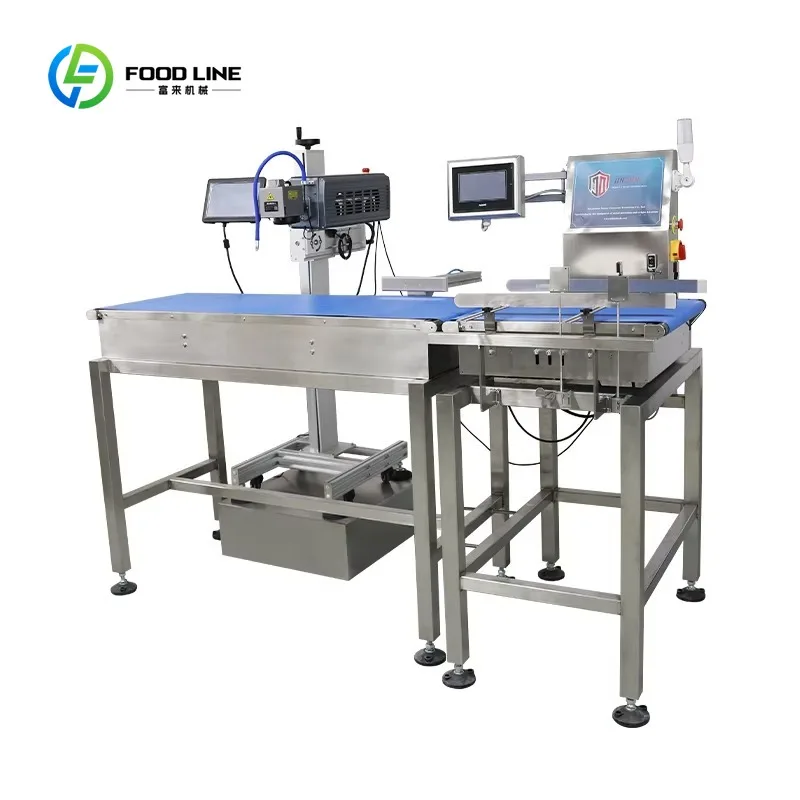 Customized High Quality Fully Automatic Weighing Desktop Labeling Machine Printer for Beverages Metal Glass for Vegetable Food