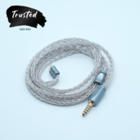 Trusted-52 Graphene Pd-Plated + 7N OCC HiFi Earphone Cable 3.5mm/4.4mm Balanced MMCX/2Pin QDC for IE900/IE600/N5005/HD600