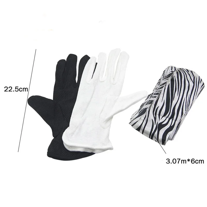 Glove To Zebra Streamer Silk Scarf Magic Tricks Professional Magician Street Stage Party Illusions Magia Props Magic Classic Toy