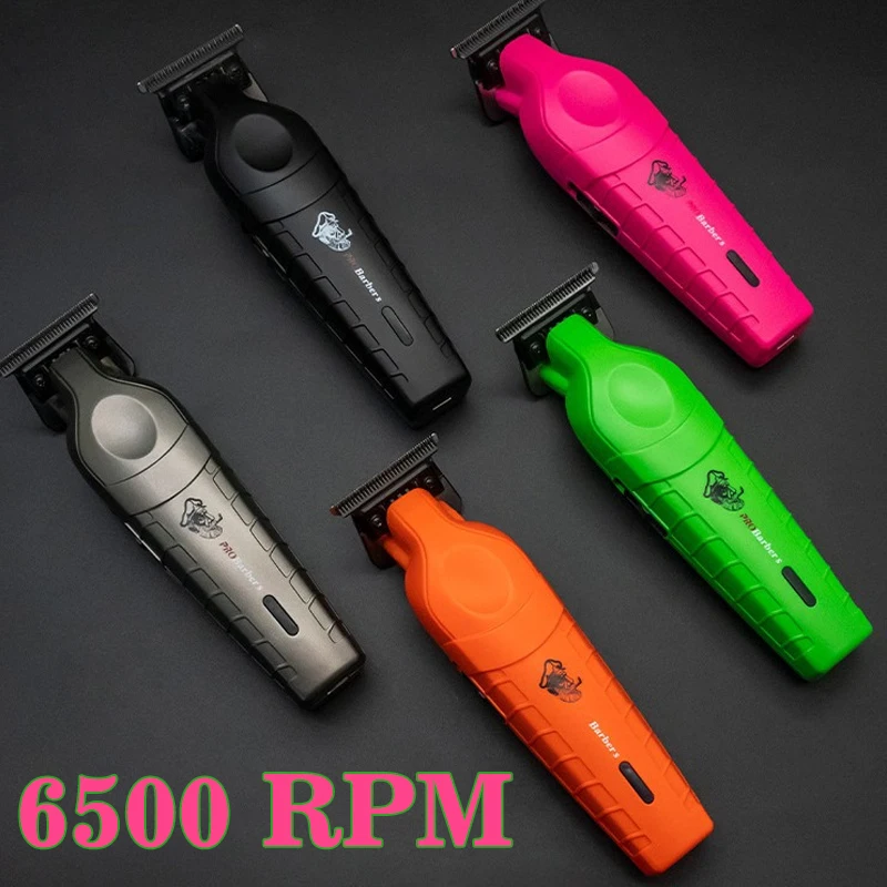 

Профессиональный триммер для волос для мужчин, парикмахерские беспроводные машинки для стрижки волос 0 мм, с нулевой резьбой, триммер