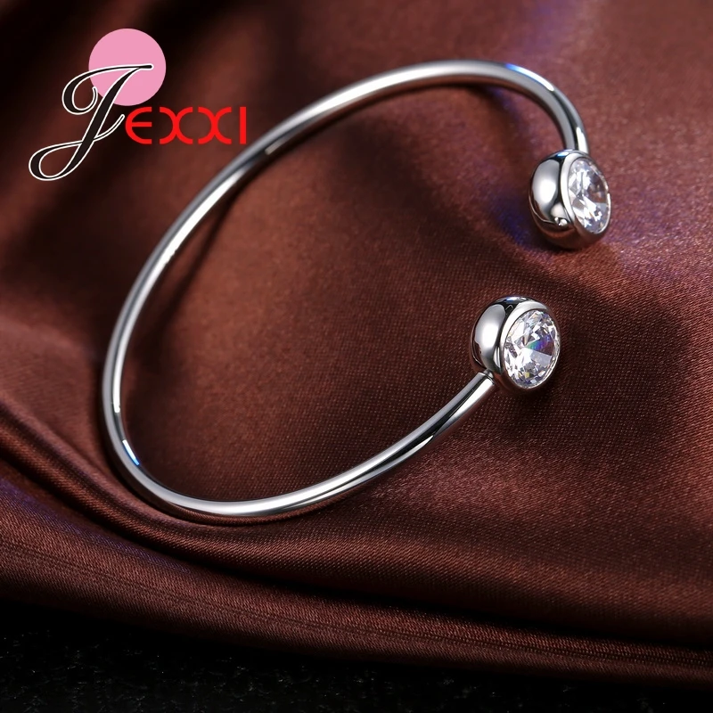 

Genuine 925 Sterling Silver Charming Jewelry Bracelet Bangles Women Fine Jewelry Wristband Factory Price