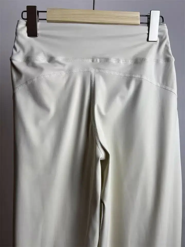 Damen-Sporthose mit lockerer Passform und Taschen, gerade geschnittene, hochtaillierte Fitnesshose, Yoga-Hose, Pilates-Hose – Detail 16