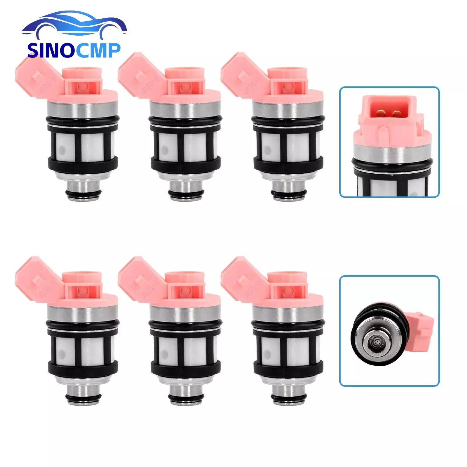 

6pcs 158-0459 842-18107 FJ110 297-1002 297-1001 Fuel Injectors for Nissan D21 Pathfinder Quest Pickup Mercury Villager
