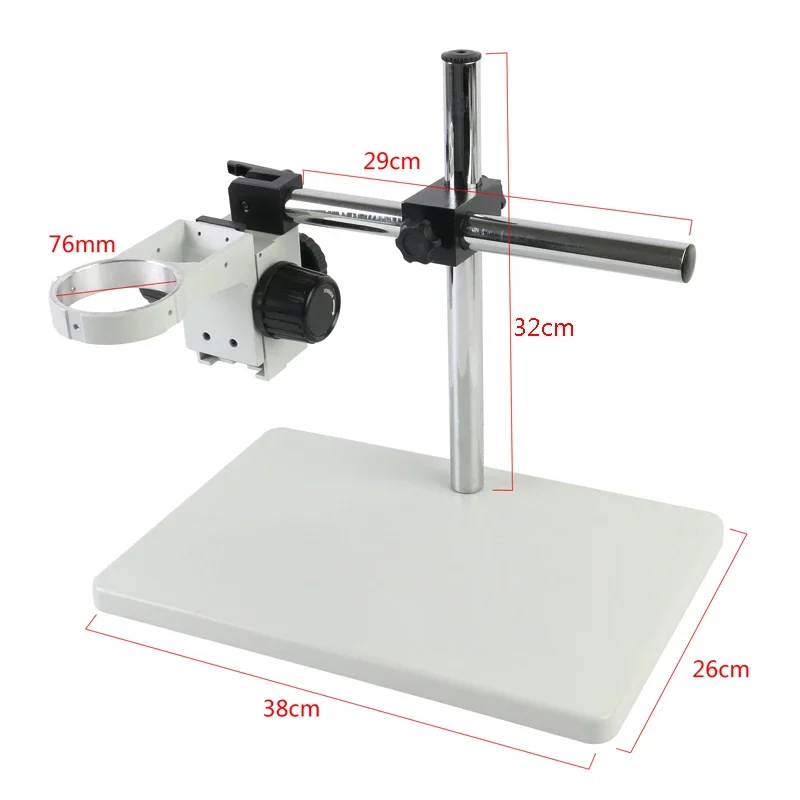 Industrial Binocular Trinocular Microscope Camera Stand Holder Arm Bracket 76mm Universal 360 Rotating Maintenance Workbench
