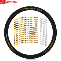 READU Road Bike R9270-DA C50 RIM Sticker Bicycle Wheel Set Stickers Personalized Decoration Waterproof Sunscreen Cycling Decals