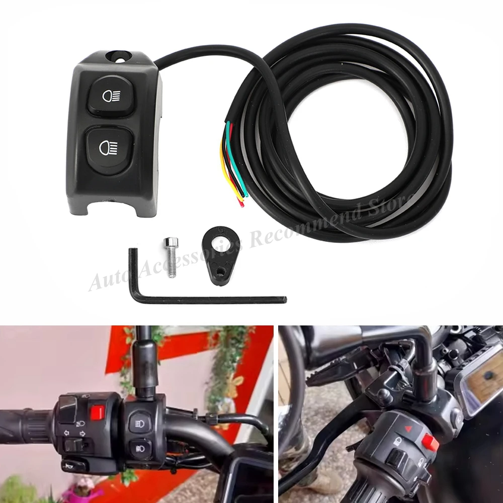 Für BMW R1200GS F750GS F850GS ADV Abenteuer LC Motorrad Nebel Lichter Kabelbaum Griff Schalter Push Button R1250GS R1200GS