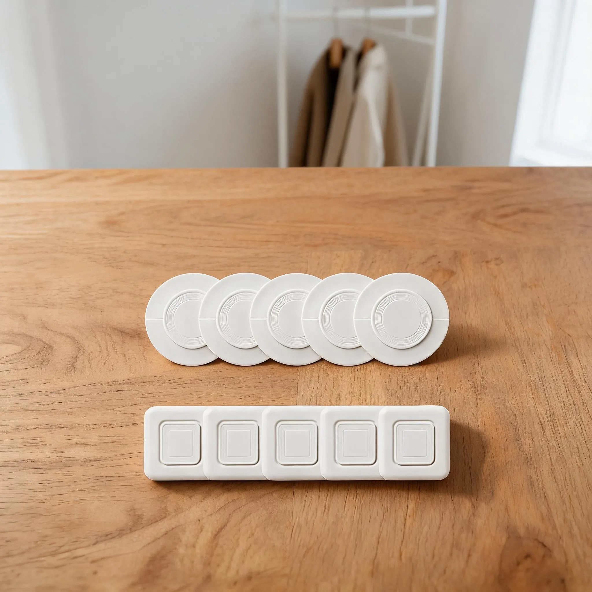 AC Wall Hole Decorative Cover Plate 10Pcs, Waterproof Plastic Round/Square Concealer For Air Conditioner Pipe