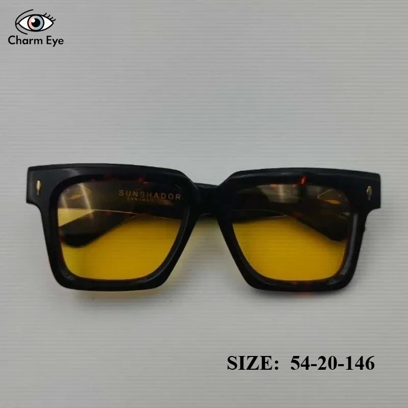 

Fashion Square Sunglasses Luxury Brand Men High-quality Acetate Large Frame Retro Women Outdoor Travel Driving Uv400 Sun Glasses
