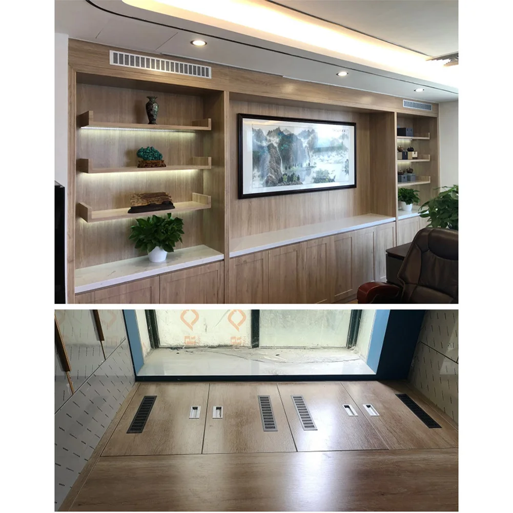 Rectangular Air Vent Cover Ventilation Grille Aluminum Alloy Cover For Wardrobe Shoe Cabinet Closet Furniture Hardware