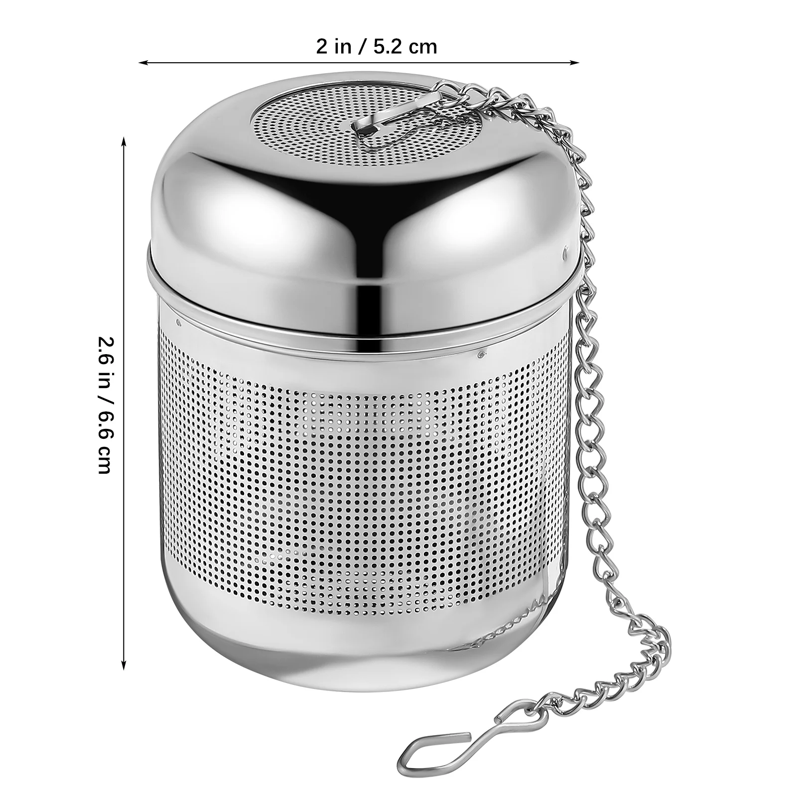 

4 Pcs Tea Filter Infuser Small Size Stainless Steel Mesh Strainers With Chain For Loose Leaf Tea Kettle Pot Brewing