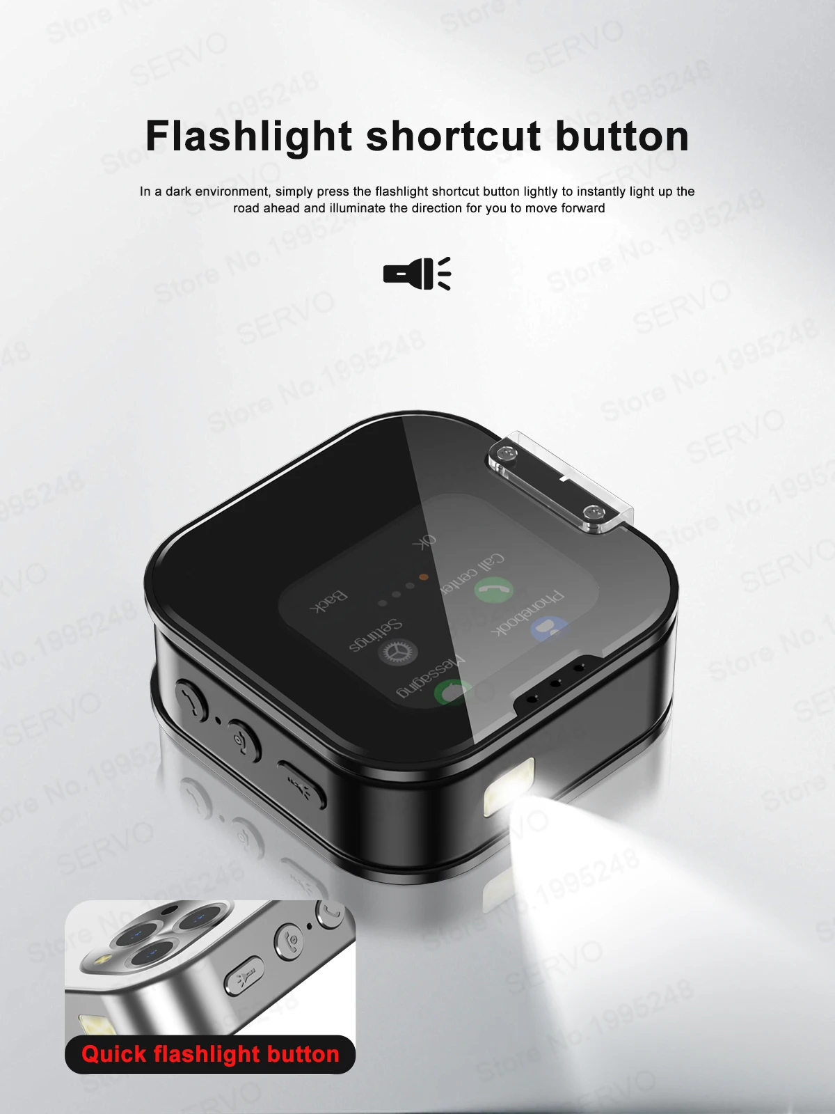 SERVO I19 ROTATE Touch Screen Mini Mobile Phone 2G 2SIM Magic Voice Bluetooth Dial FM Radio 90° Rotating Small Feature Cellphone