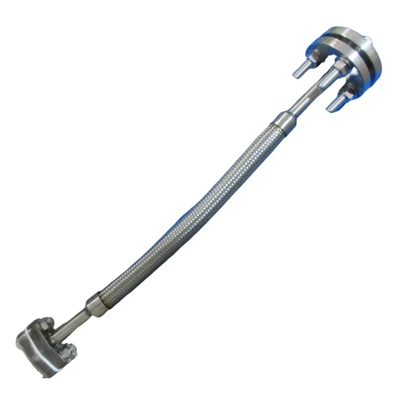 Corrosion-resistant tubing with swivel stainless steel wave hose