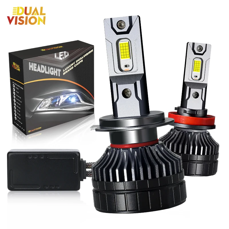 

K6C 80000LM H7 H4 H1 Светодиодные автомобильные фары 6000K H3 H11 H8 9005 9006 HB3 HB4 9012 Canbus для автомобильных фар 2 шт.