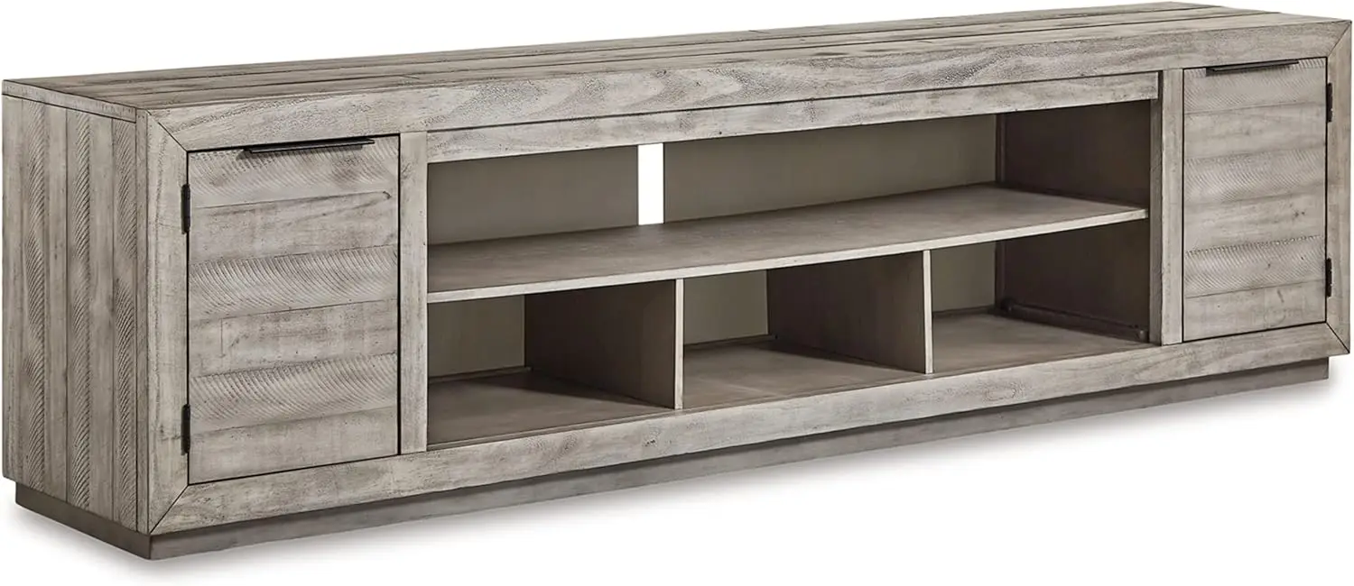 Naydell Rustic TV Stand with Fireplace Option Fits TVs up to 90