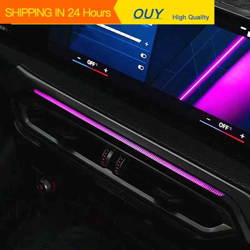OUY Applicable to the interior modification of air conditioning air outlet ambient lighting for BMW G20, G28, 3 Series, i3 and 4