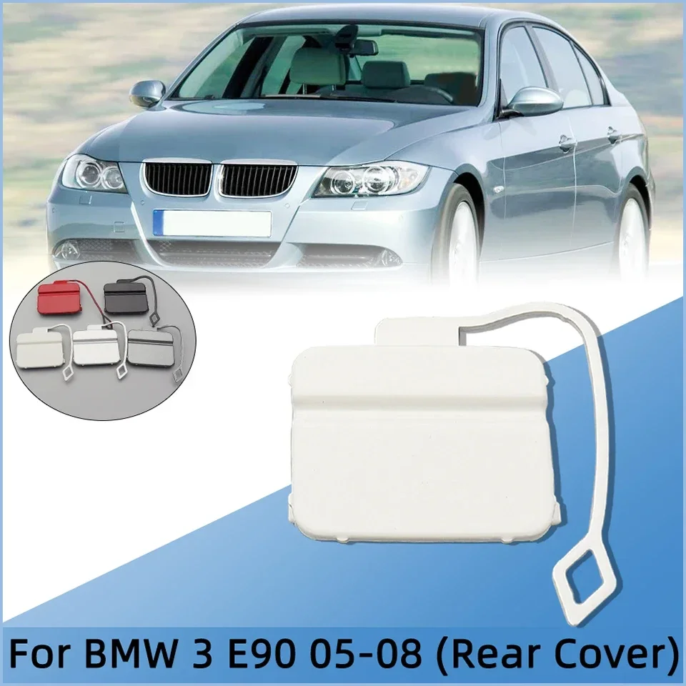 

For BMW 3 320 323 325 328 330 E90 2005 2006 2007 2008 Car Rear Bumper Towing Hook Eye Cover Lid Tow Trailer Cap Painted Trim